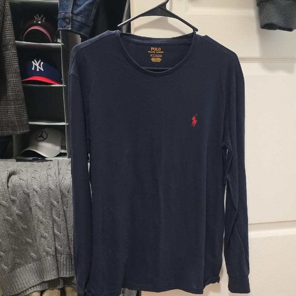 Polo by Ralph Lauren Men's Dark Blue Long Sleeve Tee